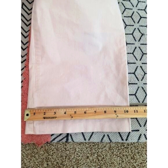 MARINE LAYER BRIDGET SLIM WIDE LEG CROP PANTS IN PEACH WHIP, SZ 14 - Picture 14 of 16